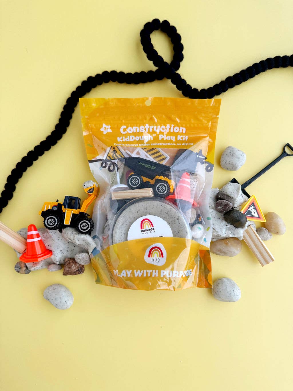 Construction (Cookies & Cream) KidDough Play Kit