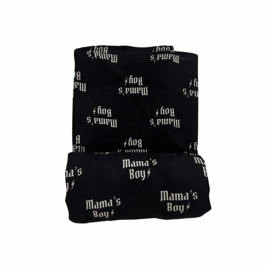 Mama’s Boy Blanket (Black or White)