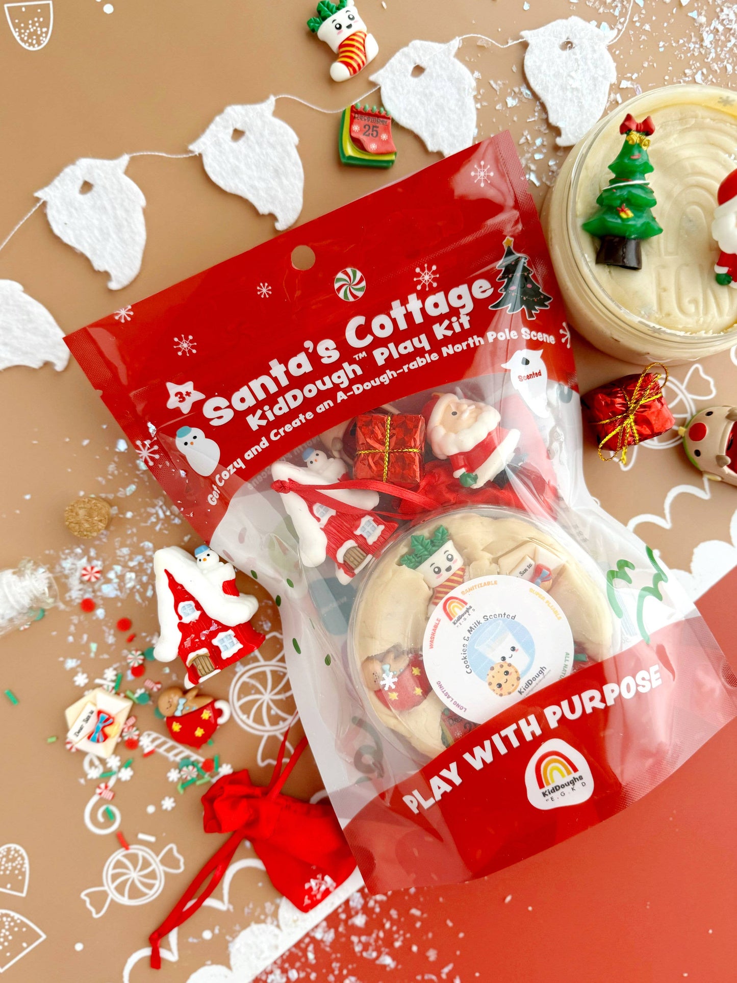 Santa's Cottage (Milk & Cookies) KidDough Play Kit